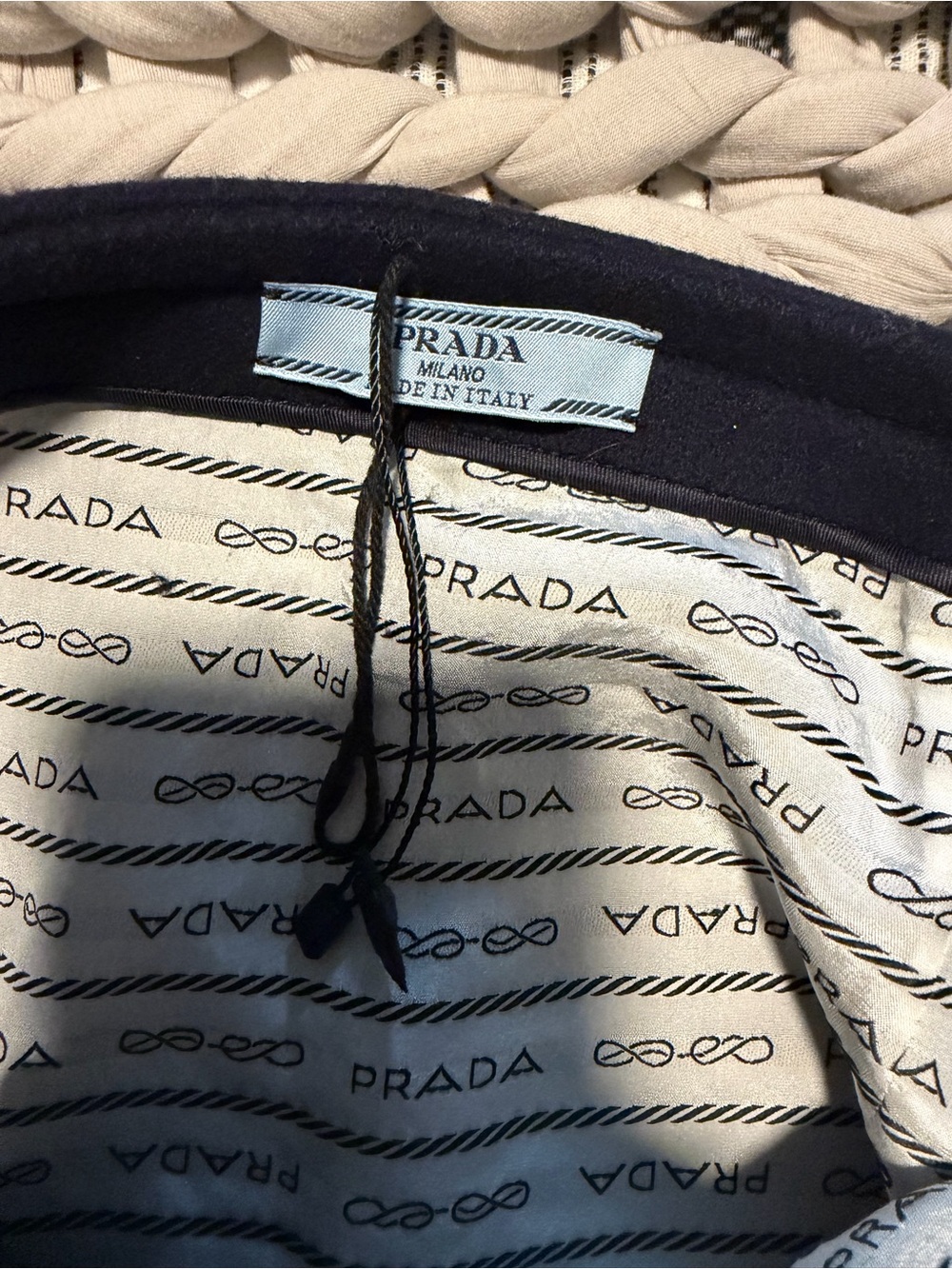 Prada Mini Skirt with gold Prada buttons - Picture 6 of 9